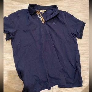 Burberry Navy Polo Shirt